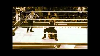 LA Knight - Slingshot Sunset Flip Double Knee Backbreaker (From Apron)