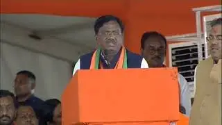 munugodu bjp party meeting bjp leader ex mp vivek speech