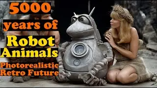 🤖 The Evolution of Sci-Fi Robot Animals 🦖 AI Retro-Future Movie | From the Stone Age to the 1950s