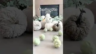 🎃 Yarn Pumpkins DIY🎃 #diy #fallprojects #pumpkinseason
