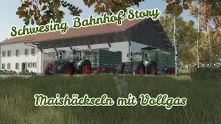 🌽 Maish&auml;ckseln in Nordfriesland mit Verkehrsunfall😲 [LS25] Schwesing Bahnhof Story #26