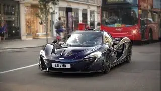 Blue MSO McLaren P1 start up, Race-Mode and driving in London!