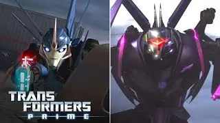 Jack & Arcee vs. The Vehicons' Official Clip | Transformers: Prime Season 3 | Transformers Official