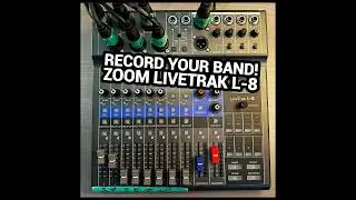 How to use a Zoom Livetrak L-8 for recording a live band. #livetrak #indiemusic #recording #tutorial