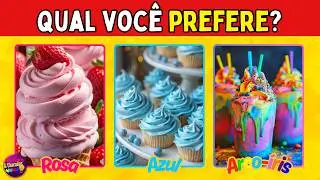 💖 ROSA, 💙 AZUL ou 🌈 ARCO-ÍRIS? | Desafio das Cores