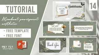 AESTHETIC PPT #14 ANIMATED SLIDE | MUDAH | SIMPLE | FREE TEMPLATE &FONT | CARA MEMBUAT PPT AESTHETIC