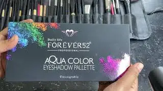 Aqua Color Eyeshadow @Dailylifeforever52 Review & Swatches || Water Activated Liners #shreelavanyam
