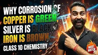 Why Copper Turns Green? Silver Black? Iron Rust Brown | Class 10 Chemistry 🔥 #boardexam2026 #science