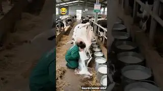 ye Kiya ho gaya cow ko 😲😲 #funny #shorts