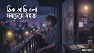 ঠিক আছি বলা সবচেয়ে সহজ | Bangla Rock Lo-Fi 🌙 | Honest Confession