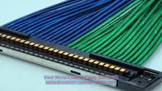 50 pin micro coaxial cable engineer‑to‑order Twinaxial MCX Cable MINIFLEX 3-BFN LONG ACT LK 53P Cust