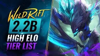 BEST HIGH ELO Champions TIER List - Patch 2.2B  - Wild Rift (LoL Mobile)