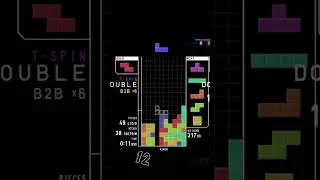 Satisfying tetris pro's gameplay #shorts #tetris #tetrio  #tetrischallenge