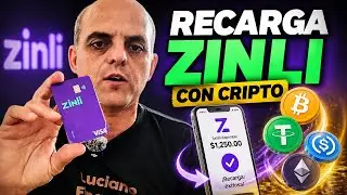Como recargar tarjeta ZINLI con CRIPTOMONEDAS Bitcoin Usdt Usdc Eth 