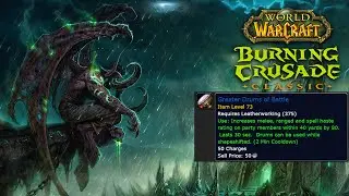 World of Warcraft: Burning Crusade Classic BETA - Greater Drums Datamined, Leatherworking Discussion