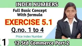 Price index numbers class 12 commerce exercise 5.1 | full basic concept with formula lecture 1