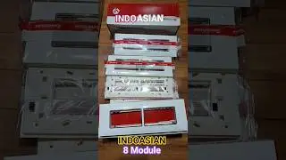 IndoAsian 8 Module Electric Board Unboxing |Premium Chrome Plate + Frame 8M | @theflipkartunboxer