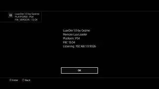 PS4 13.04 LUACore Remote LUA Loader Exploit