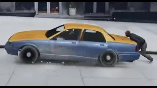 YELLOW CAR!!! Niko Bellic Becomes A Taxi Driver In GTA Online