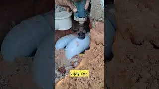 How To Make A Hole In Pvc Pipe #vijayxyz #shortvideo #shortsfeed