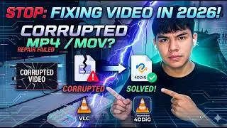 How to Repair Corrupted MP4/MOV Video Files in 2026 – VLC + Best Tools