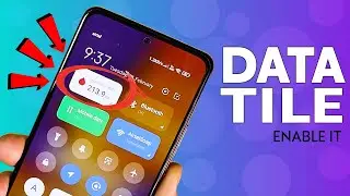 Enable Data Counter Tile in MIUI 12.5 CONTROL CENTER  - ROOT