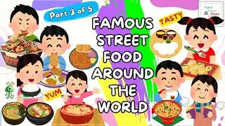 Food Names In English | Famous Street Food Names In English | Fast Food Vocabulary #englishforkids