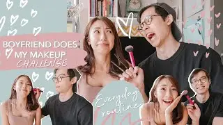 Boyfriend TAG! Boyfriend Does My MAKEUP Challenge! (Philippines) | LDR Couple | Sophie Ramos