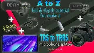 How to make a TRS to TRRS microphone splitter for mobile at home || My A.C.E.D || New video 2020