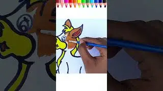 Donkey Drawing, Painting, Coloring #drawing #kidsdrawing  #art #shorts #youtubeshorts #foryou