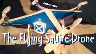 Scottish Saltire Themed DJI Phantom flying by Saltire Flag 3