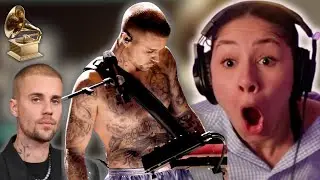 reacting to JUSTIN BIEBER'S GRAMMY 2026 PERFORMANCE!!