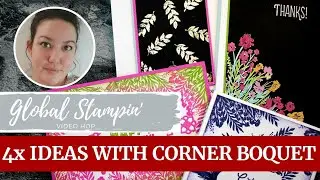 Corner Bouquet Saleabration 2021 stampin up, Global video hop December challenge
