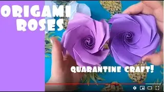 Quarantine Crafting : Origami Twisty Rose Design #origami #coronavirus #craft #diy