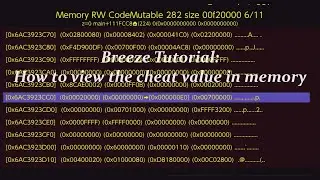 Учебное пособие Breeze: Как просмотреть значение чит-кода в памяти