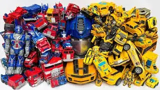 100+Ultimate TRANSFORMERS Yellow & Red Robot Car Toy: Different OPTIMUSPRIME & BUMBLEBEE Generations