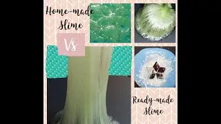 Homemade Slime VS Readymade Slime (satisfying slime ASMRs)