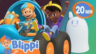 To A Haunted House! | Blippi Road Trips Podcast | Kids Fun & Educational Cartoons