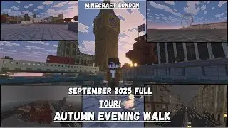 Minecraft London: An Autumn Evening Walk (September 2025)