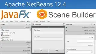 Create JavaFX GUI using Scene Builder and Netbeans 12.4