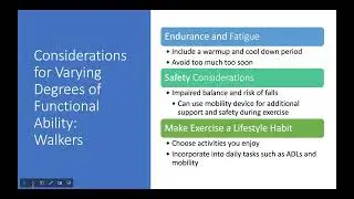 The Role of Exercise and SMA