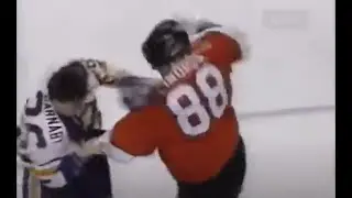 Eric Lindros CRUSHES Matt Barnaby, Greatest Hockey Fights