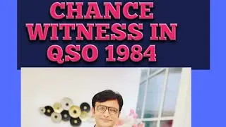 Chance witness in qso 1984