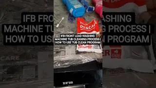 IFB FRONT LOAD WASHING MACHINE TUB CLEANING PROCESS | HOW TO USE TUB CLEAN PROGRAM#ifb #india