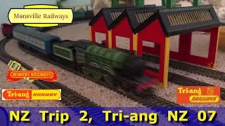 Tri-ang NZ Trip 2, OO Gauge DC Temporary Tri-ang Hornby Layout - Part 07.