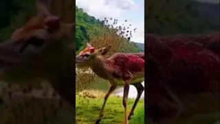 Rescue team saves Dear from honey bees ❤️ #babydeer #deer #wildlife #animalworld #natureanimal #ai