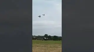 Curtiss hawk 75 and p36 flying past