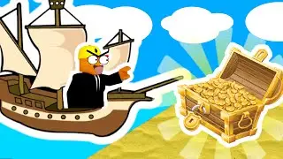 ROBLOX TREASURE HUNTING ADVENTURE!!! | Build A Boat For Treasure | ROBLOX
