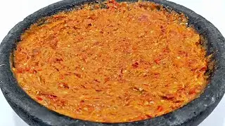 DIBOCORIN RESEP RAHASIA SAMBAL LAMONGAN YANG ENAK, SAMBAL PECEL LELE DAN AYAM. 