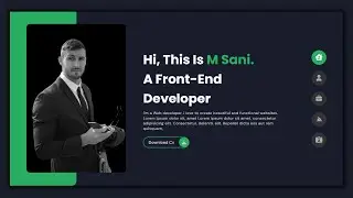 Create a Personal Portfolio website using HTML and CSS only | HTML-CSS Tutorial